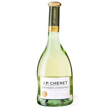 J.P.Chenet Colombard-Chardonnay White Dry Wine 11% 0.75l - buy, prices for Auchan - photo 1