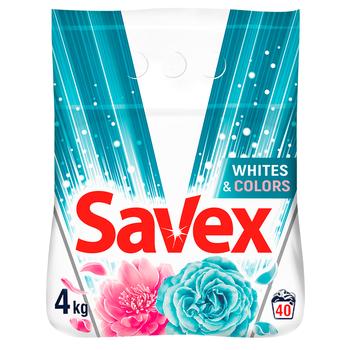 Стиральный порошок Savex Whites & Colors автомат 4кг - купить, цены на Auchan - фото 1