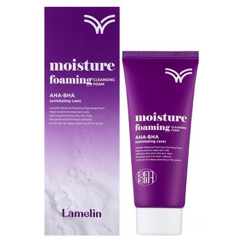 Lamelin Moisturuzing Foaming Cleansin Foam with AHA-Asids 100ml - buy, prices for NOVUS - photo 1