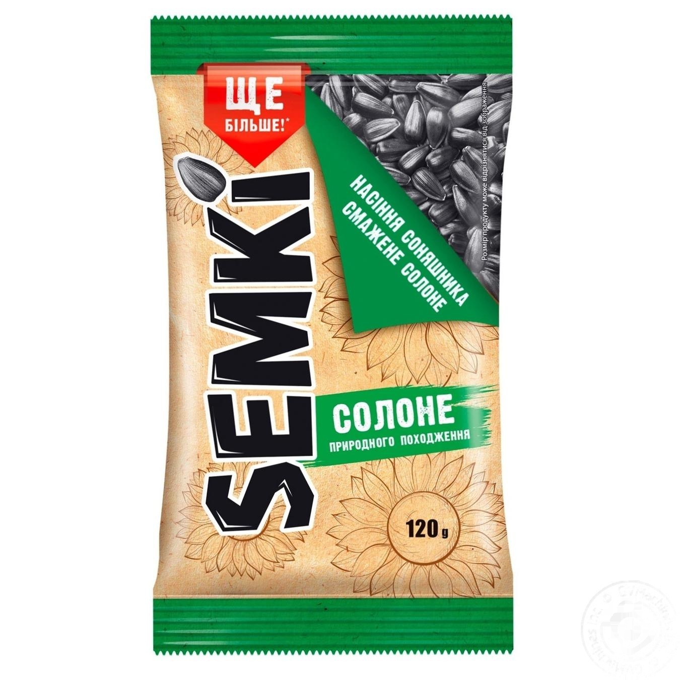 

Семечки подсолнуха Semki жаренные соленые 120г