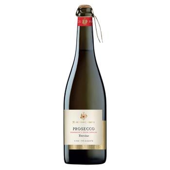 Вино игристое De Canal Prosecco Doc Frizzante Spago сухое белое 0,75л - купить, цены на Таврия В - фото 1