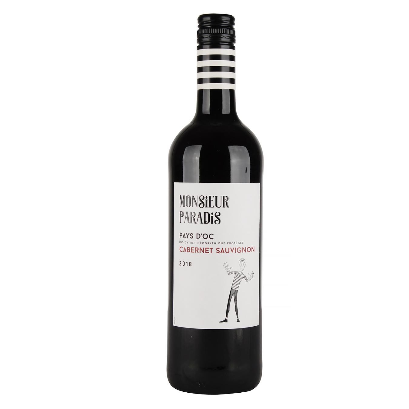 

Вино Monsieur Paradis Cabernet Sauvignon сухое красное 13% 0,75л