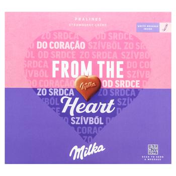 Milka Milk Chocolate Candies with Creamy Strawberry Filling 110g - buy, prices for Torba - photo 2