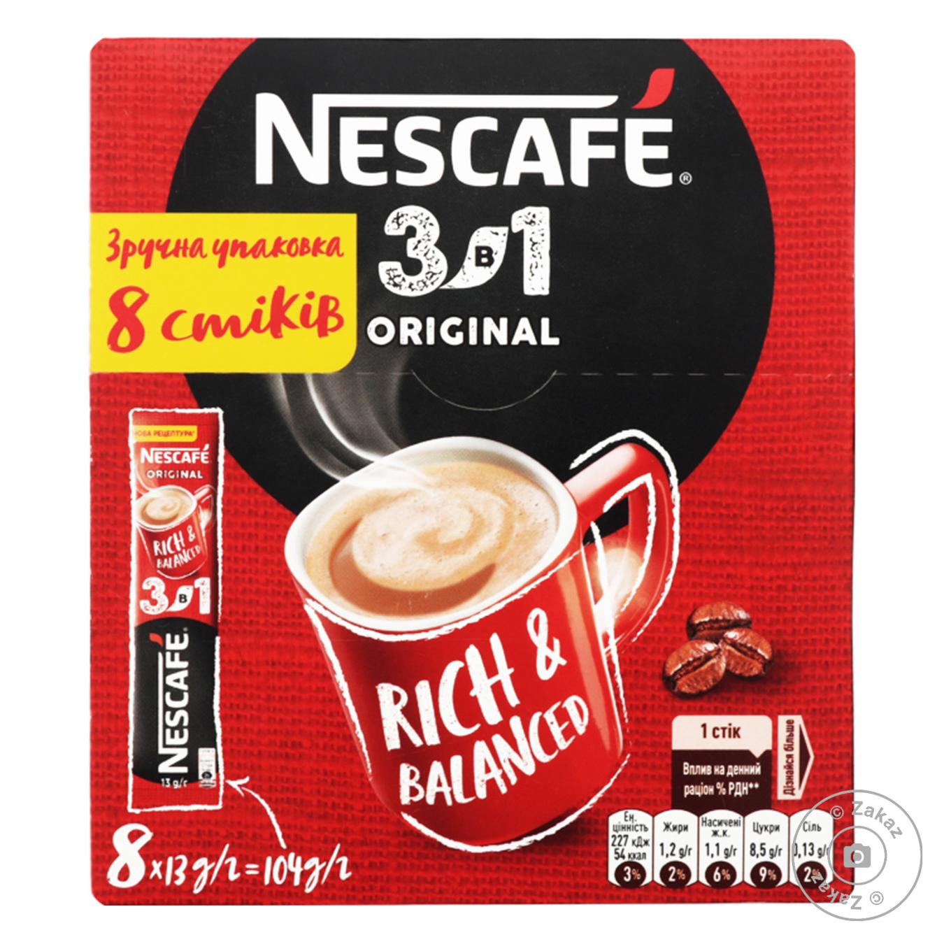 

Напиток кофейный NESCAFÉ® 3-в-1 Original растворимый стик 8*13г