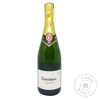 Вино игристое Codorniu Clasico Cava Seco Blanco 11% 0,75л - купить, цены на NOVUS - фото 1