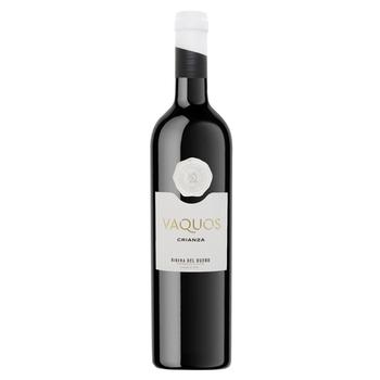 Вино Vaquos Crianza Ribera del Duero DO червоне сухе 14,5% 0,75л - купити, ціни на MasterZoo - фото 1