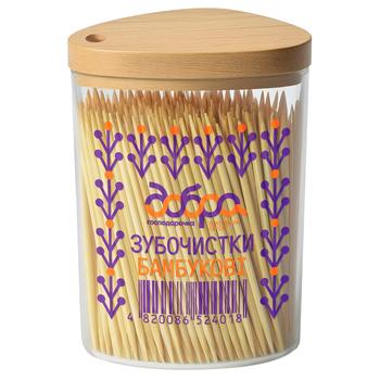 Зубочистки Добра Господарочка бамбуковые 350шт - купить, цены на МегаМаркет - фото 1