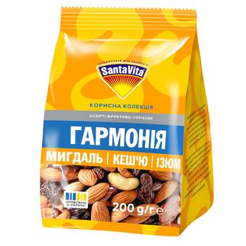 Асорті SantaVita Гармонія фруктово-горіхове 200г - купити, ціни на МегаМаркет - фото 1