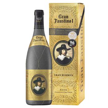 Вино Faustino Gran Reserva 2004 красное сухое 13,5% 0,75л - купить, цены на NOVUS - фото 1