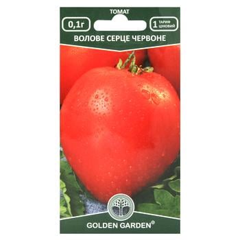 Golden Garden Bull's Heart Red Tomato Seeds 0.1g - buy, prices for MegaMarket - photo 1