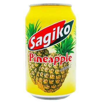 Напиток негазированный Sagiko с ананасовым соком 0,32л - купить, цены на Auchan - фото 1