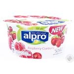Йогурт соевый Alpro Малина-Клюква 150г