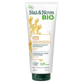 Кондиціонер Naturanove Bio для волоcся Маска 2в1 Овес 200мл - купити, ціни на ULTRAMARKET - фото 1