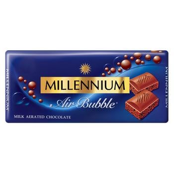 Шоколад молочный Millennium Premium пористый 90г