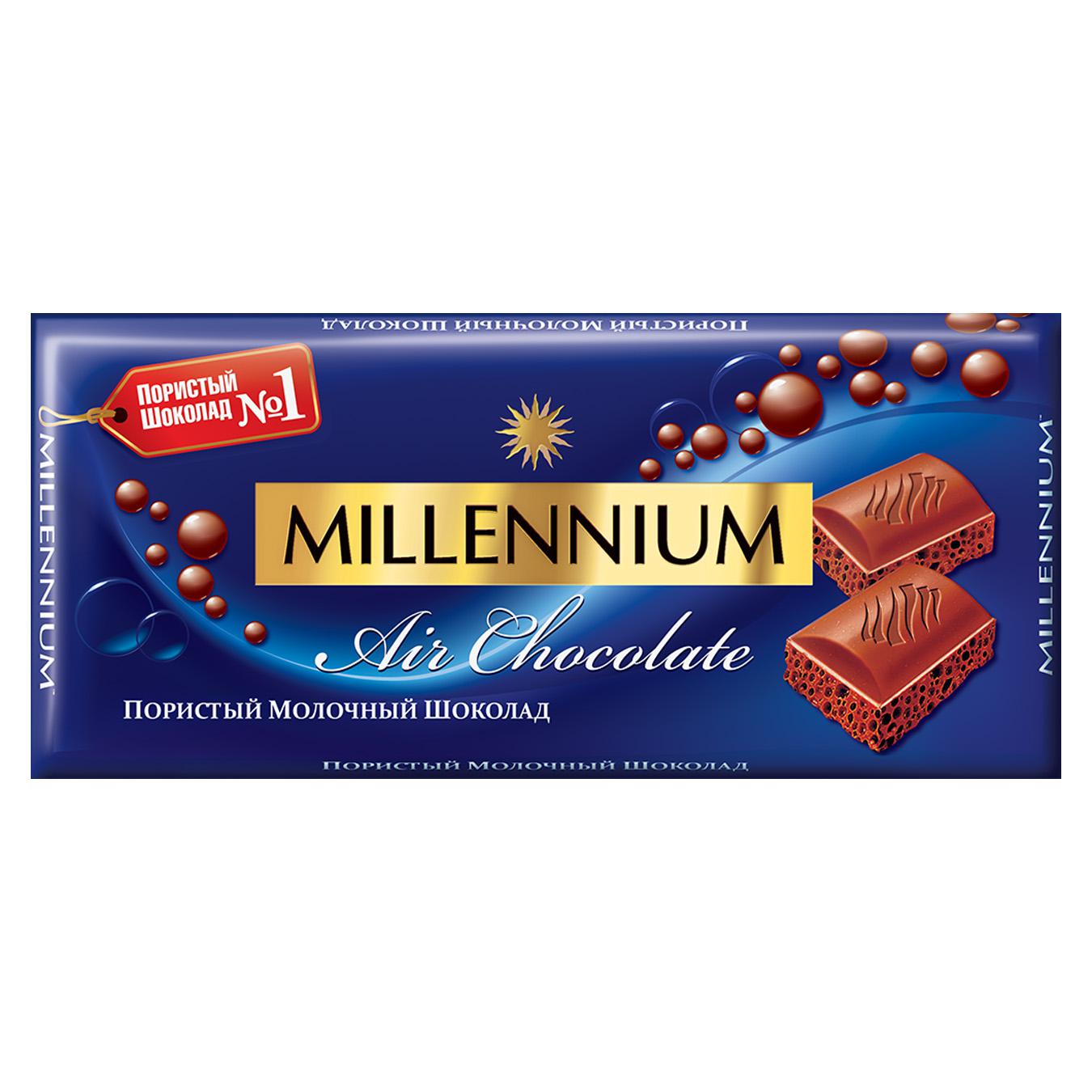 

Шоколад молочный Millennium пористый 80г