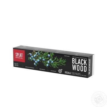 Зубная паста Splat Special Black wood 75мл купить, цены на МегаМаркет - фото 1