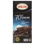 Valor Dark Chocolate with Salt 70% 100g