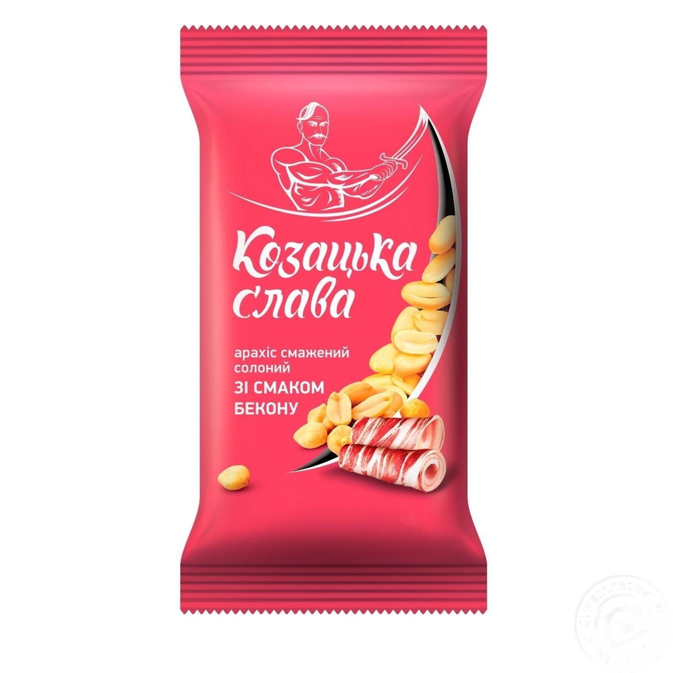 

Арахис Козацкая Слава со вкусом бекона жареный соленый 180г