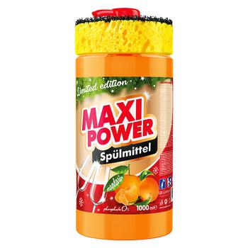 Maxi Power Mandarin Dishwashing Liquid 1l - buy, prices for Tavria V - photo 1