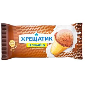 Khreshchatyk Gold Standard ChocolateIce Cream in Waffle Glass 15% 90g - buy, prices for - photo 4