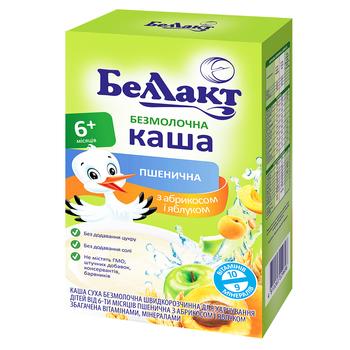 Bellakt Dry Non-dairy Wheat Porridge with Apricot and Apple 200g - buy, prices for MegaMarket - photo 1