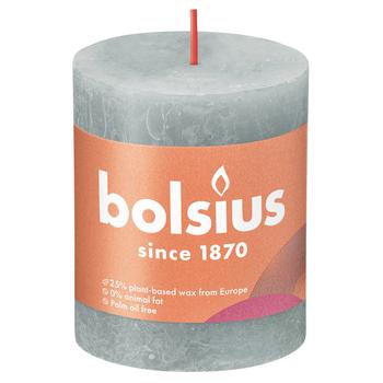 Свеча Bolsius рустик эвкалиптовый зеленый 80/68 - купить, цены на - фото 1