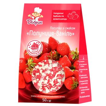 Посипка кондитерська Добрик Полуниця-ваніль 50г - купити, ціни на Auchan - фото 2