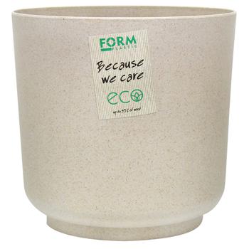 Form-Plastic Satina Eco Pot 20cm Cappuccino - buy, prices for COSMOS - photo 1