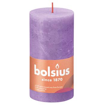 Свічка Bolsius рустік яскравий фіолетовий 130/68 - купити, ціни на КОСМОС - фото 1