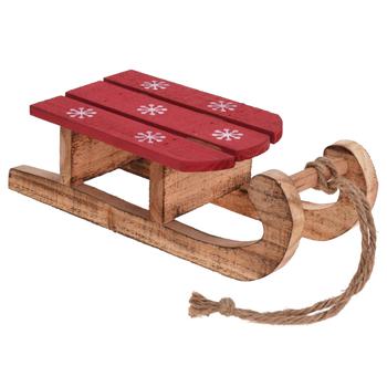 Koopman Decorative Sleigh Red 30х14х10cm