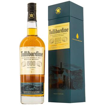 Виски Tullibardine Sherry Finish 500 43% 0.7л - купить, цены на ULTRAMARKET - фото 1