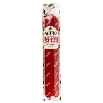 Rancho Salami Braun First Grade Semi-Smoked Sausage 400g - buy, prices for Tavria V - photo 1