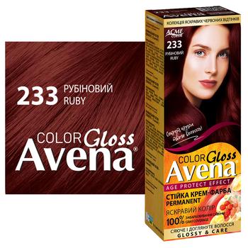 AVENA Gloss Color 233 Ruby Permanent Cream Hair Dye - buy, prices for Tavria V - photo 2