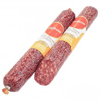 Globino Salami Soborna Sausage Raw-smoked First Grade - buy, prices for Auchan - photo 1