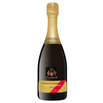 Вино игристое Porta Leone Conegliano Valdobbiadene Prosecco Superiore DOCG Millesimato белое экстра сухое 11% 0,75л - купить, цены на Biotus - фото 1