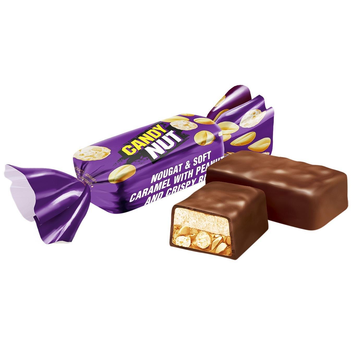 

Конфеты Рошен Candy Nut мягкая карамель арахис