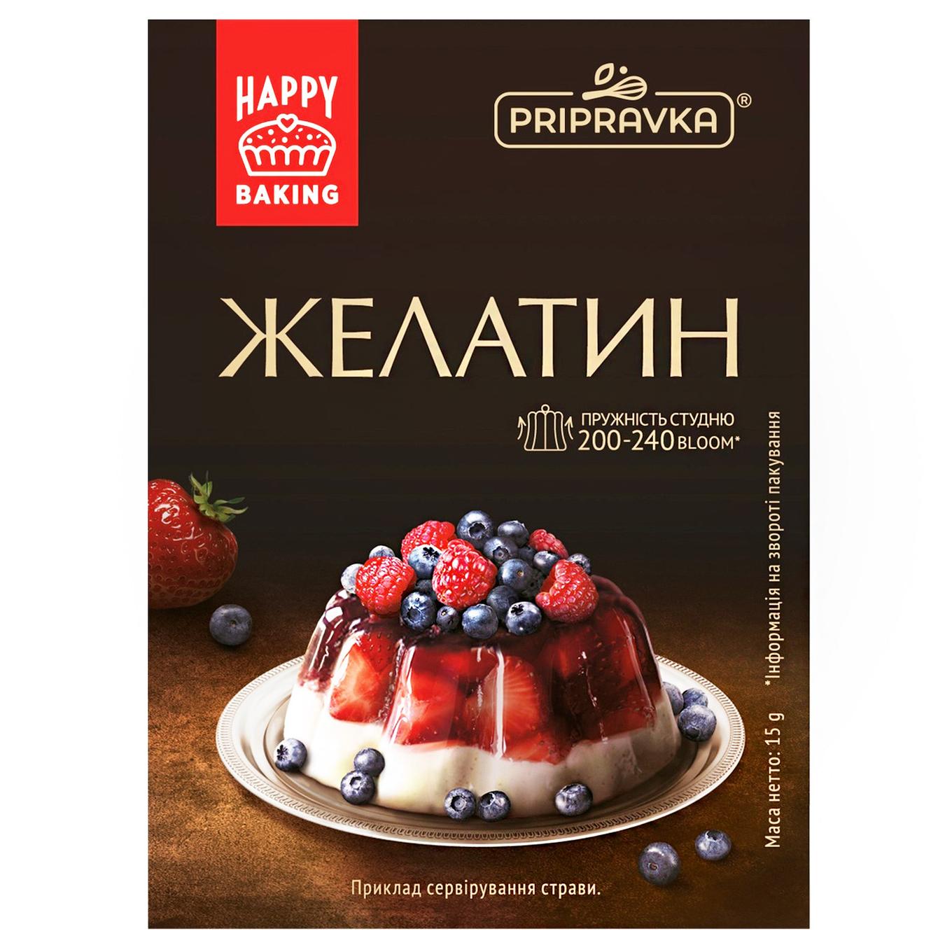 

Желатин Pripravka пищевой быстрорастворимый 15г
