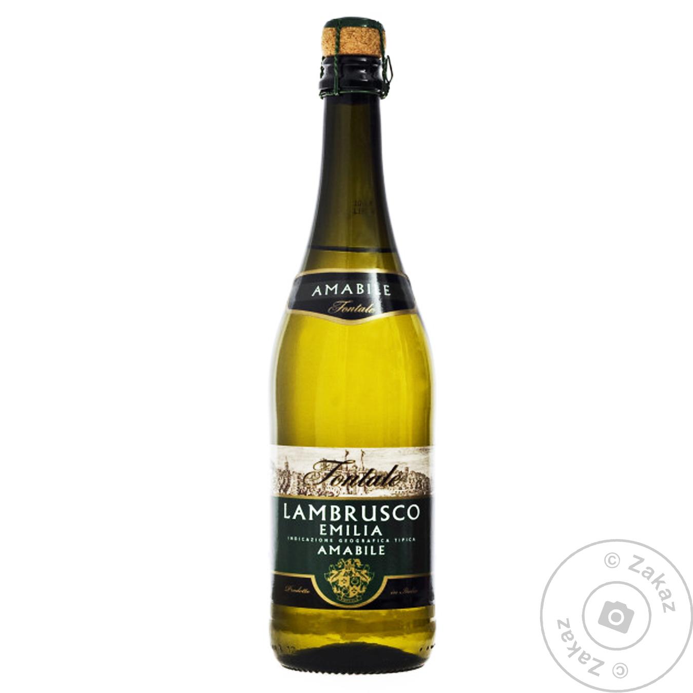 

Вино ігристе Fontale 0,75 л Lambrusco н/сол. біл.