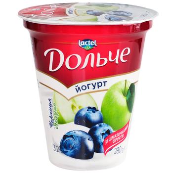 Dolce Blueberry-Apple Yogurt 3.2% 280g - buy, prices for Vostorg - photo 1