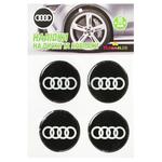 TerraPlus Audi Label Sticker for Hubcaps and Rims 55mm