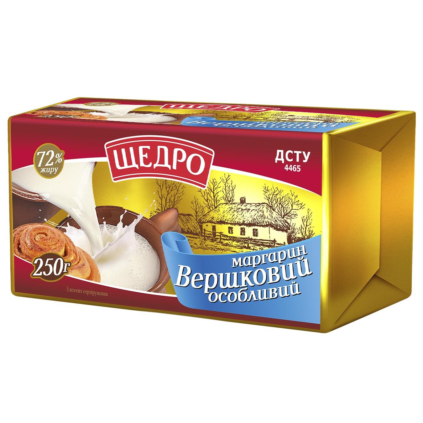 

Маргарин Щедро Сливочный особый 72% 250г