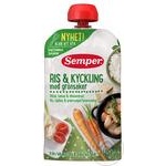 Пюре SEMPER Рис з куркоюмясо-овочеве  120г