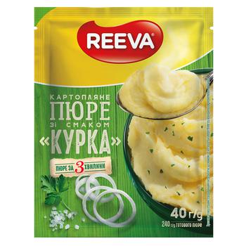 Reeva Chicken Flavored Potato Puree 40g - buy, prices for Supermarket "Kharkiv" - photo 1