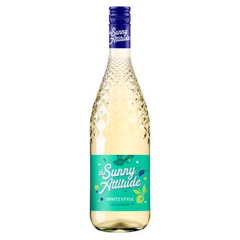 Sunny Attitude Lime and Mint Semi-Dry Carbonated Wine Drink 6% 0.75l - buy, prices for NOVUS - photo 1