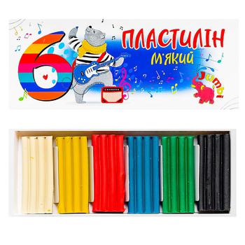 Пластилін Jumbі м'який 6 кольорів - купити, ціни на Таврія В - фото 2