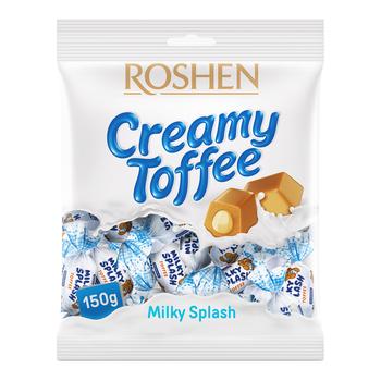 Ірис Roshen Milky Splash з молочною начиинкою 150г купити, ціни на МегаМаркет - фото 2