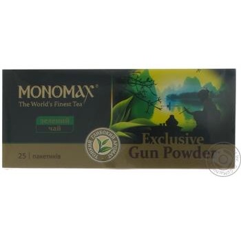 Чай Мономах Exclusive Gun Powder зелений 25х1.5г х18 купити, ціни на МегаМаркет - фото 3