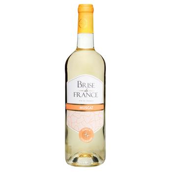 Вино Brise de France Muscat біле напівсухе 12,5% 0,75л