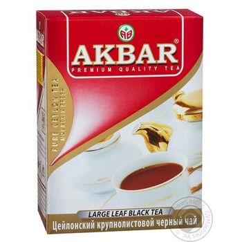 Black tea Akbar Ceylon Favorite large leaf 100g - buy, prices for MegaMarket - photo 4