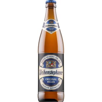 Пиво Weihenstephaner Original світле 5,1% 0,5л - купити, ціни на AlcoHub - фото 1